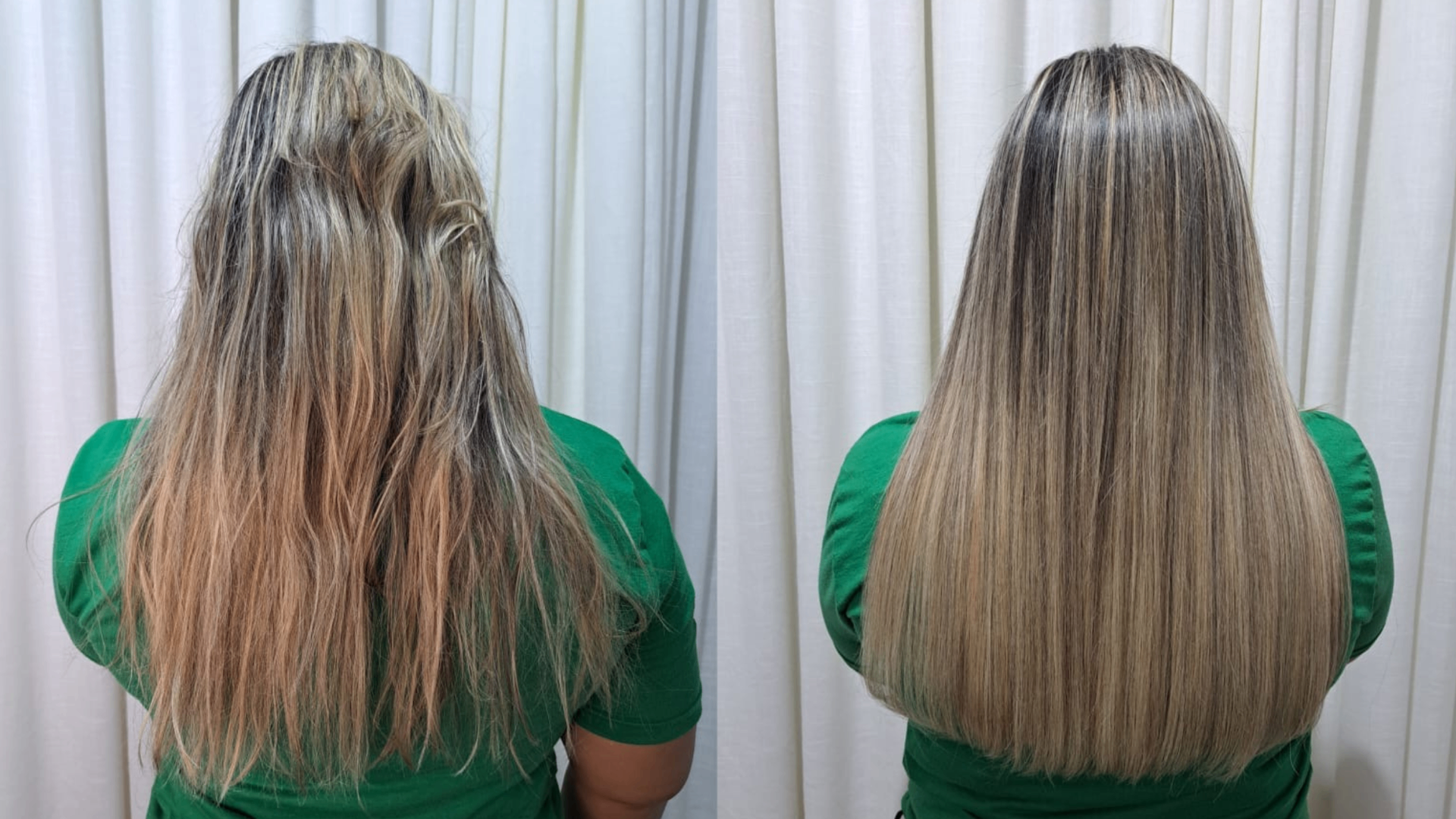 Mega Hair — Antes e Depois